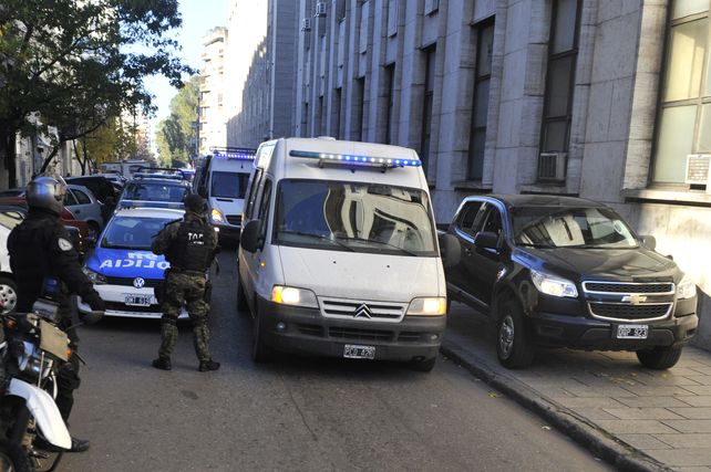 El traslado de Monchi Cantero a los tribunales se realizó en el marco de un operativo policial cinematográfico.&nbsp;