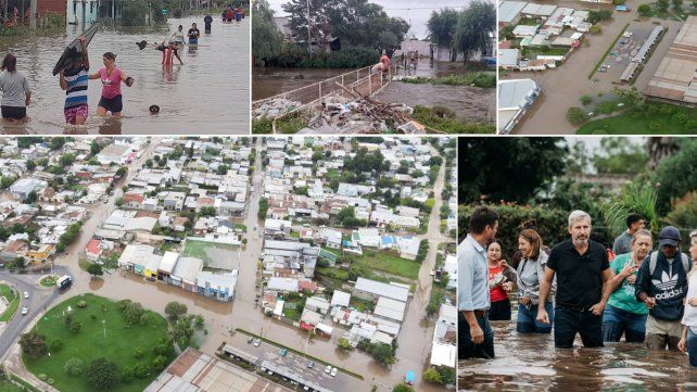 Rogelio Frigerio y funcionarios recorrieron los barrios anegados por las lluvias en Gualeguay. Hay más de 50 familias afectadas. Habrá apoyo del Ejército&nbsp; 