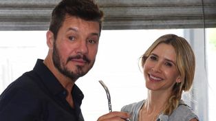 Marcelo Tinelli y Guillermina Valdés.