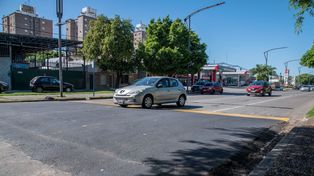 A pisar el freno. En la zona de Oroño y Andrade colocaron dos retardadores de velocidad.
