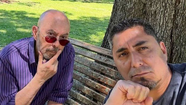 La foto fue tomada el jueves 4 de junio por Gastón Daus (derecha)