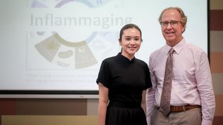 Anissa Anindya Widjaja y Thomas Coffman, coautores del estudio e investigadores de la Facultad de Medicina de Duke, Singapur.