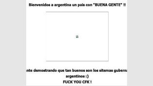 Hackearon la página web de turismo