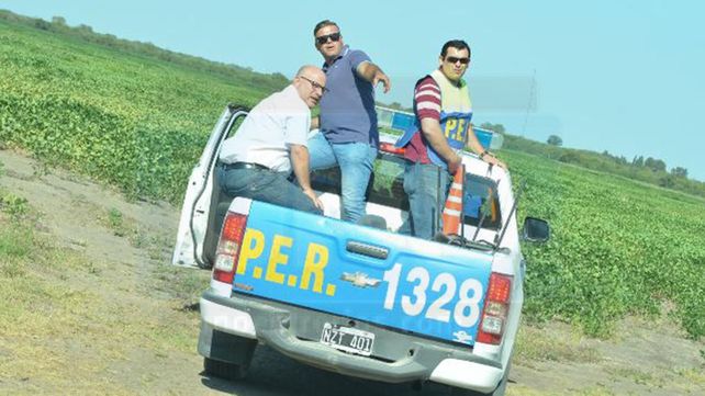 Supervisión. El juez Acosta dirigió el operativo y el rastrillaje en el pozo de agua. Foto: Juan Manuel Hernández.