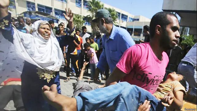 Israel bombardeó una escuela de las Naciones Unidas en Gaza