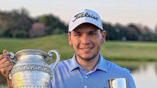 &nbsp;El golfista del Jockey Club de Santa Fe, Joaquín Ludueña, festejó en el 56° Abierto del Norte.