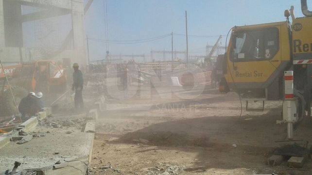 Murió un obrero de la Uocra y hubo varios heridos en una obra en el puerto de Timbúes