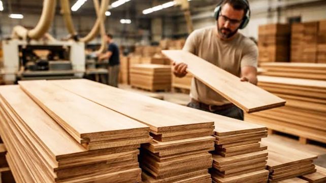 El empleo registrado en la industria maderera cayó un 8