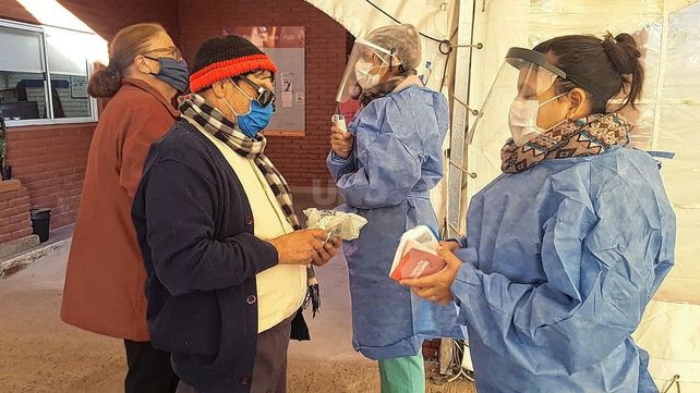 Operativo de vacunación en la ciudad de Santa Fe