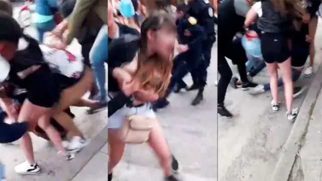 Una joven fue apuñalada y policía golpeado en la cabeza en una gresca