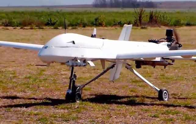 Vehículo aéreo no tripulado. Las aeronaves pueden llevar hasta 250 kilos de carga útil y tienen un alcance de 1.200 kilómetros.