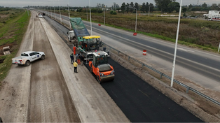 Avanzan las obras para la construcción del tercer carril de la autopista Rosario-Santa Fe