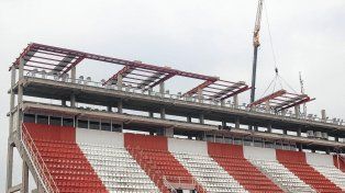 Así avanza el techado de los palcos de Unión, ahora visto desde el aire