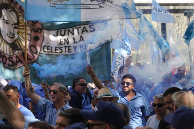 Muchos sindicatos dijeron presentes en el acto de la CGT Rosario