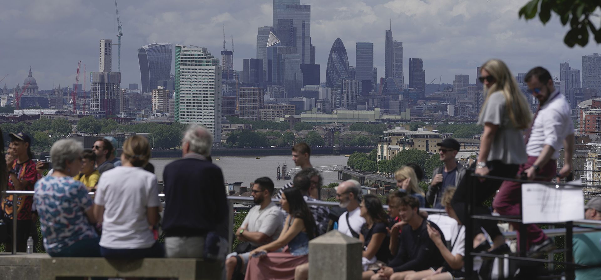 Una vista general del horizonte de los edificios comerciales en Londres, Gran Bretaña, el miércoles 12 de julio de 2023. (Foto AP/Kin Cheung) Una vista general del horizonte de los edificios comerciales en Londres, Gran Bretaña, el miércoles 12 de julio de 2023. (Foto AP/Kin Cheung)