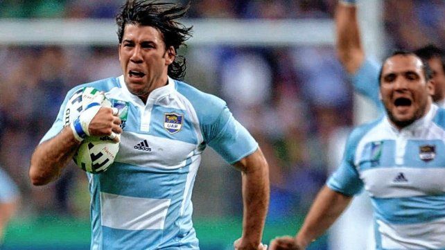 Ignacio Corleto apoyó uno de los tries en el debut triunfal (17-12) ante Francia en 2007.