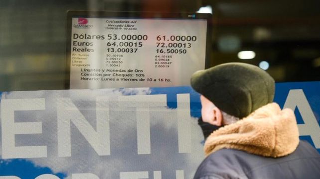 La cotización del dólar, con tendencia a la baja