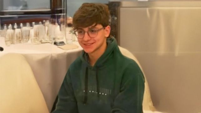 Matías Bottoni tiene 17 años y fue trasladado al Instituto Fleni.
