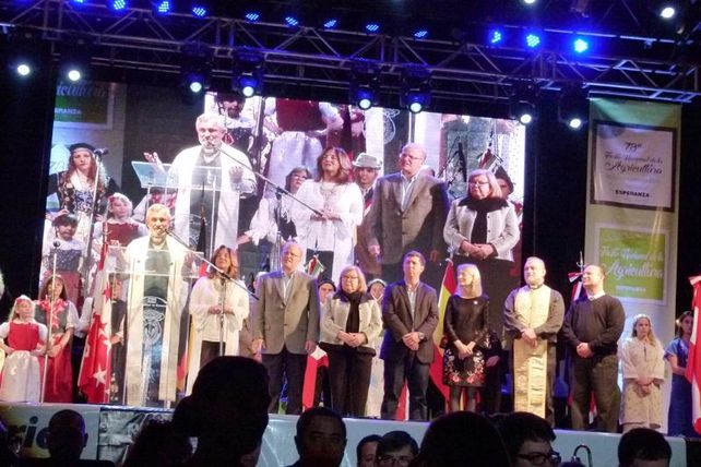Festejo. La intendenta Meiners