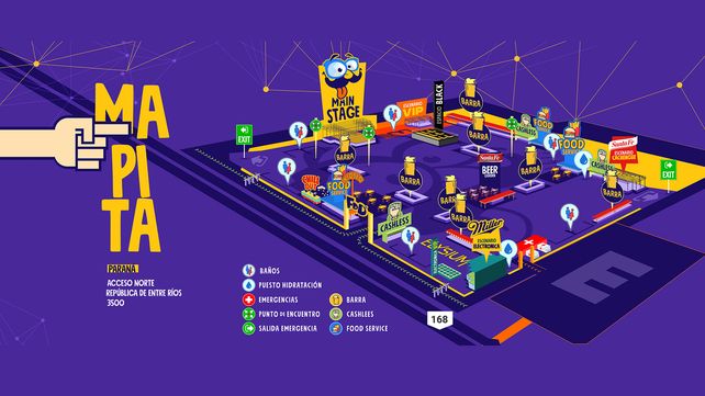 Los organizadores de la Fiesta de Disfraces de Paraná dieron a conocer este jueves el mapa del megaevento