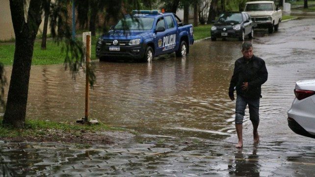 El temporal generó problemas en varias localidades de la provincia.