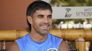 La sonrisa de Ignacio Malcorra, que se decidió a elegir la 10 en su camiseta. El último que la usó fue Michael Covea y antes Emiliano Vecchio.