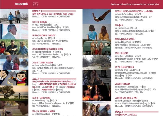 Se dio a conocer la programación para el Festival Internacional de Cine de Entre Ríos