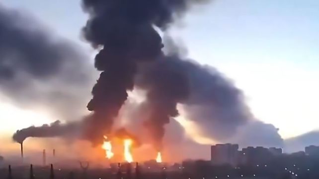 Ucrania lanzó masiva ofensiva con drones contra Rusia durante las elecciones