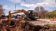 Villa Constitución: continúa la obra de saneamiento del desagüe de avenida Presidente Perón