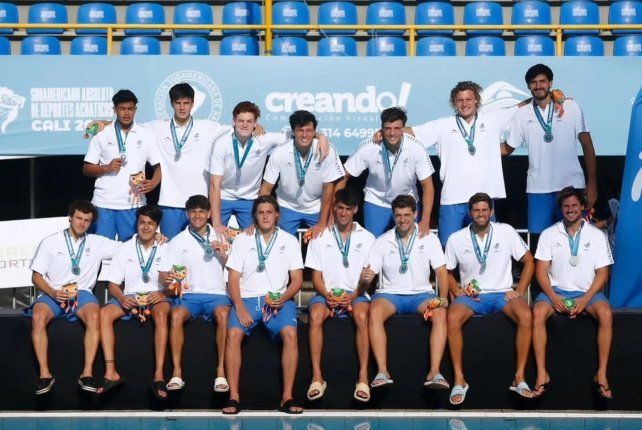 La selección masculina de waterpolo fue subcampeón Sudamericano en Cali