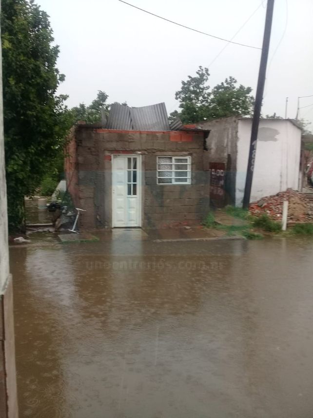 Casas dañadas. Las precipitaciones afectaron varias viviendas en la capital.