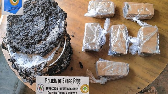 Enterraban ladrillos de droga y cuidaban plantas de tres metros de altura