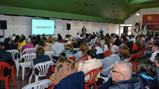 Pedro Galimberti mostró su armado político en el radicalismo
