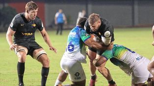El primera línea formado en CRAR de Rafaela, Mayco Vivas, formó parte del equipo de Jaguares XV en Ciudad del Este.