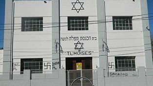Pintadas antisemitas en Basavibaso: audiencia en Casación