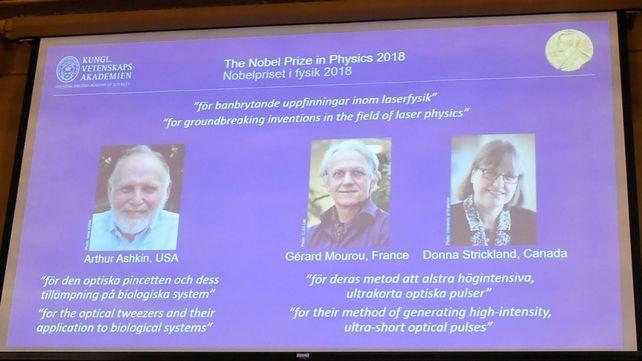Nobel de física para tres científicos por el trabajo con láser