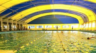 Todos al agua. Cerca de 300 socios disfrutan a diario del natatorio del Gigante.