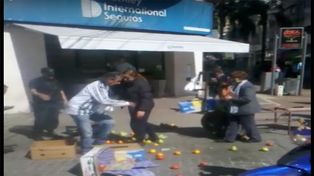 Momentos de tensión en la peatonal santafesina