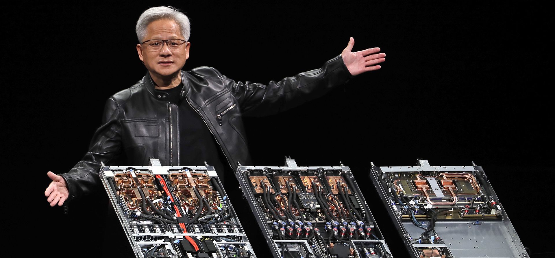 Jensen Huang, presidente y director ejecutivo de Nvidia Corporation, pronuncia un discurso durante la feria Computex 2025 en Taipéi, Taiwán, el lunes 19 de mayo de 2025. (Foto AP/Chiang Ying-ying) Jensen Huang, presidente y director ejecutivo de Nvidia Corporation, pronuncia un discurso durante la feria Computex 2025 en Taipéi, Taiwán, el lunes 19 de mayo de 2025. (Foto AP/Chiang Ying-ying)