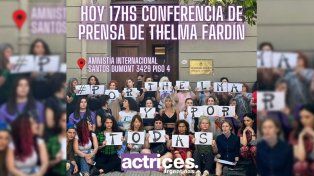 Actrices Argentinas convoca a la conferencia de Thelma Fardin.