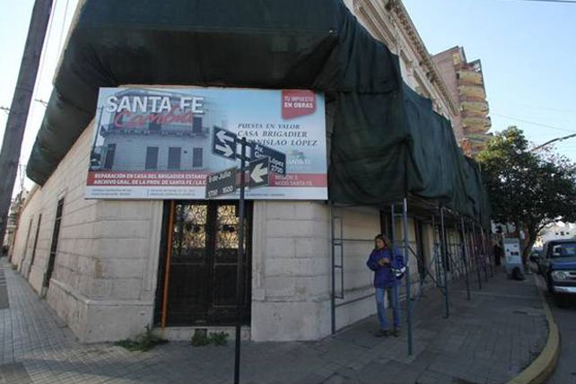 Inauguran la restauración de la Casa del Brigadier López