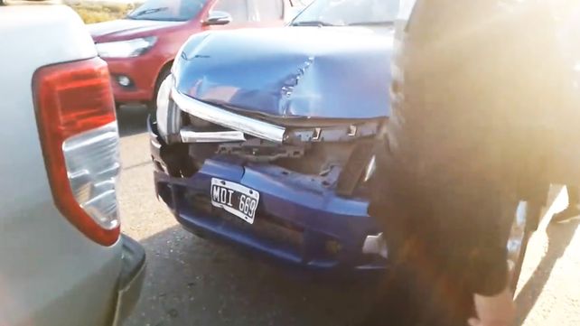 Por un choque sobre uno de los aliviadores se formaron largas colas en la ruta nacional 168 (RN168) mano Santa Fe - Paraná&nbsp;