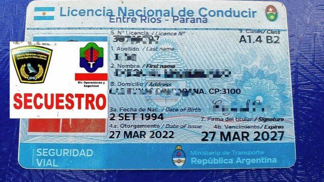 Se allanó a municipales y se detuvo a conductores que tenían los carnés apócrifos