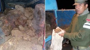 Gendarmería incautó más de 1.500 kilos de meteoritos y detuvo a cuatro personas