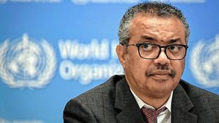 El avance de Ómicron. Tedros Adhanom Ghebreyesus, director general de la OMS, en rueda de prensa (Foto AFP).