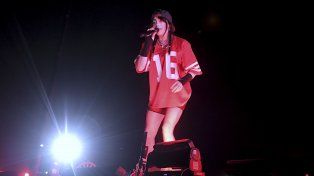 Billie Eilish, la protagonista. La artista estadounidense brilló con sus clásicos en el Lollapalooza.