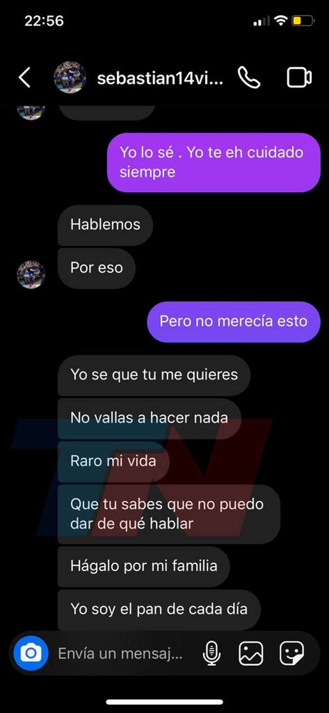 Nuevos chats comprometedores sobre la denuncia de abuso contra Sebastián Villa