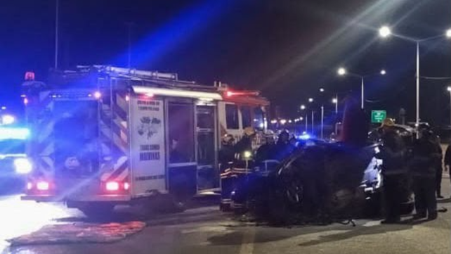 Bomberos Voluntarios trabajaron en el rescate de la víctima