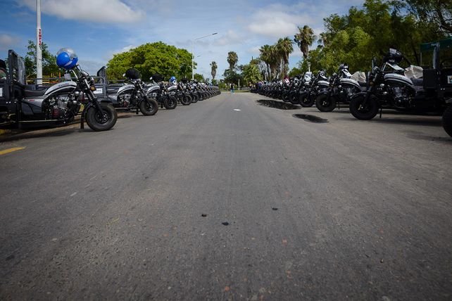 Elocuente. La foto de los motocarros formados en la calle
