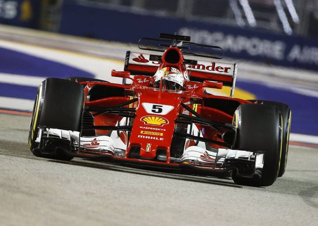 Vettel largará primero en Singapur